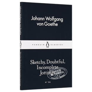 现货 LBS 36 Sketchy Doubtful Incomplete Jottings 英文原版 小黑书: 36  歌德 未完成的笔记【中商原版】