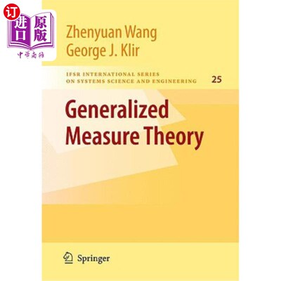 海外直订Generalized Measure Theory 广义测度理论