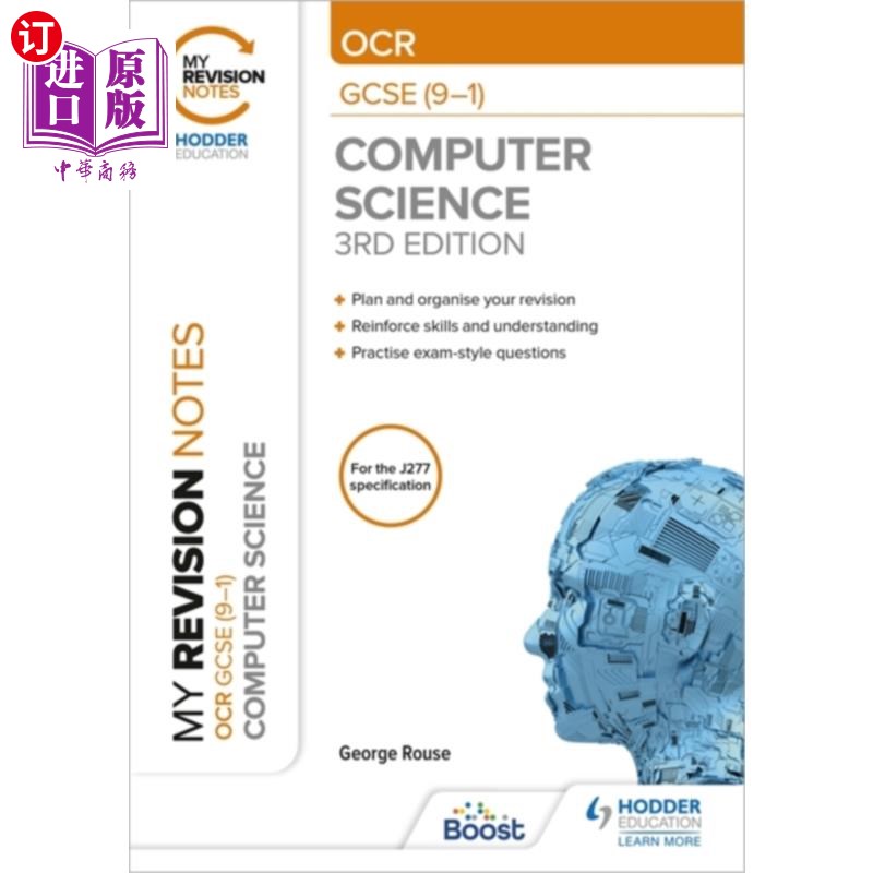 海外直订My Revision Notes: OCR GCSE (9-1) Computer Scien... 我的修订笔记:OCR GCSE(9-1)计算机科学，第三版