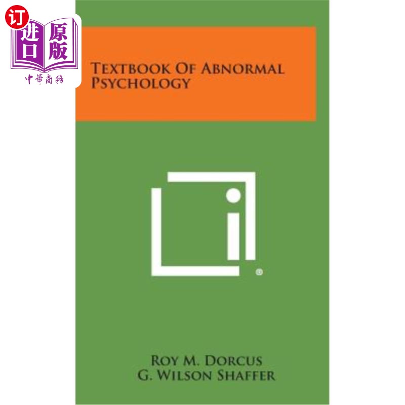 海外直订Textbook of Abnormal Psychology 变态心理学教材