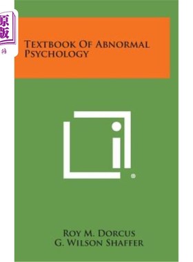 海外直订Textbook of Abnormal Psychology 变态心理学教材