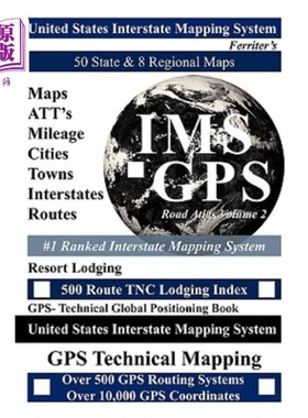 海外直订United States Road Atlas Volume 2: United States Interstate Mapping System 美国道路地图集第2卷:美国州际地图