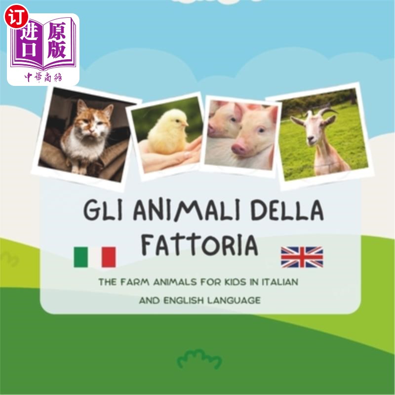 海外直订Gli animali della fattoria: Farm animals - (Bilingual Books for children - Engli Gli animal