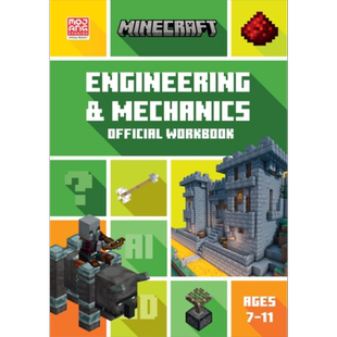 我的世界 STEM工程与机械 官方练习册 Minecraft STEM Engineering and Mechanics 英文原版 Collins KS2【中商原版】