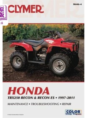 海外直订Honda Trx250 Recon & Recon Es 1997-2016 本田Trx250侦察机和侦察机Es 1997-2016