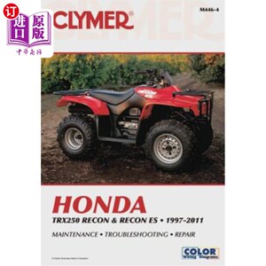 海外直订Honda Trx250 Recon & Recon Es 1997-2016 本田Trx250侦察机和侦察机Es 1997-2016