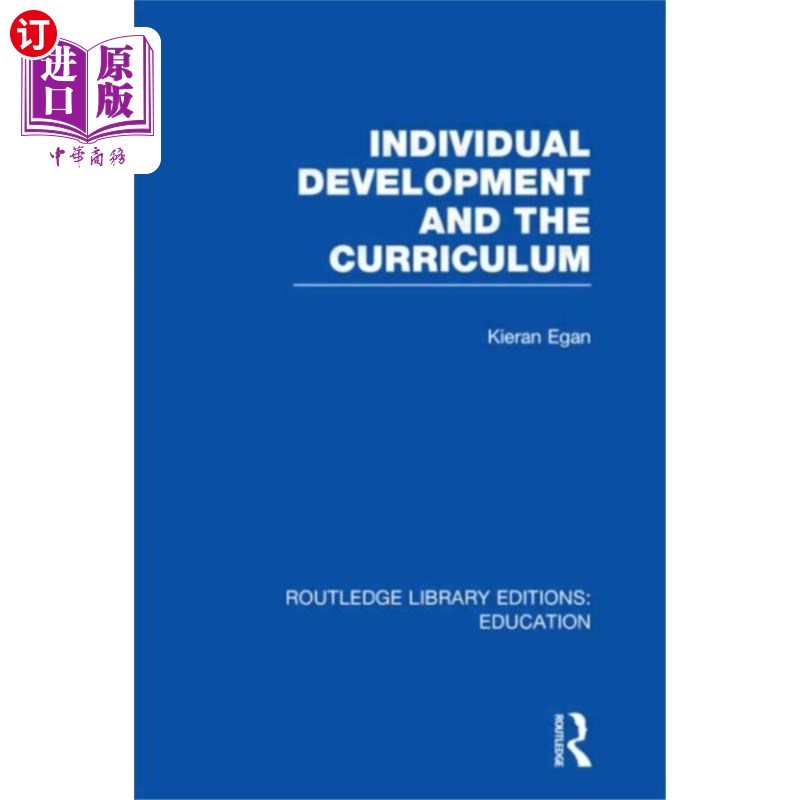 海外直订Individual Development and the Curriculum 个人发展与课程