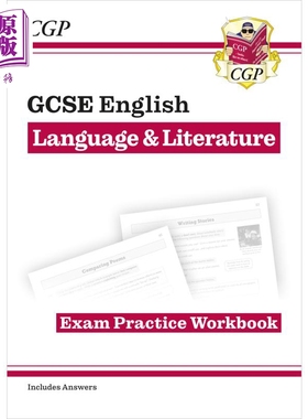 预售 英国CGP New GCSE English Language & Literature Exam Practice Workbook (includes Answers)【中商原版