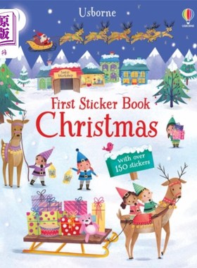 海外直订First Sticker Book Christmas 第一本贴纸书圣诞节