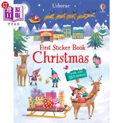 海外直订First Sticker Book Christmas 第一本贴纸书圣诞节