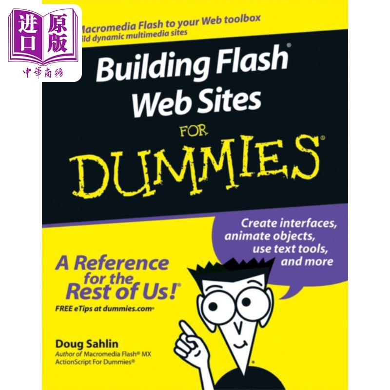 现货 Flash网站建立入门 Building Flash Web Sites For Dummies 英文原版 Doug Sahlin 中商原版