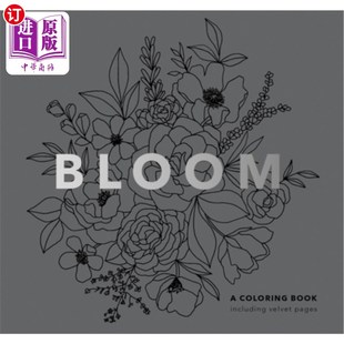 Coloring 5分钟涂色页 Pocket 口袋大小 Bloom Pages Minute Sized Mini 海外直订Bloom