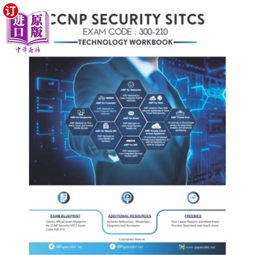 海外直订CCNP Security SITCS Technology Workbook: Exam (300-210) CCNP安全SITCS技术手册:考试(300-210)