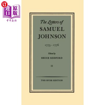 海外直订Letters of Samuel Johnson: Volume II: 1773-1776 塞缪尔·约翰逊书信:第二卷:1773-1776