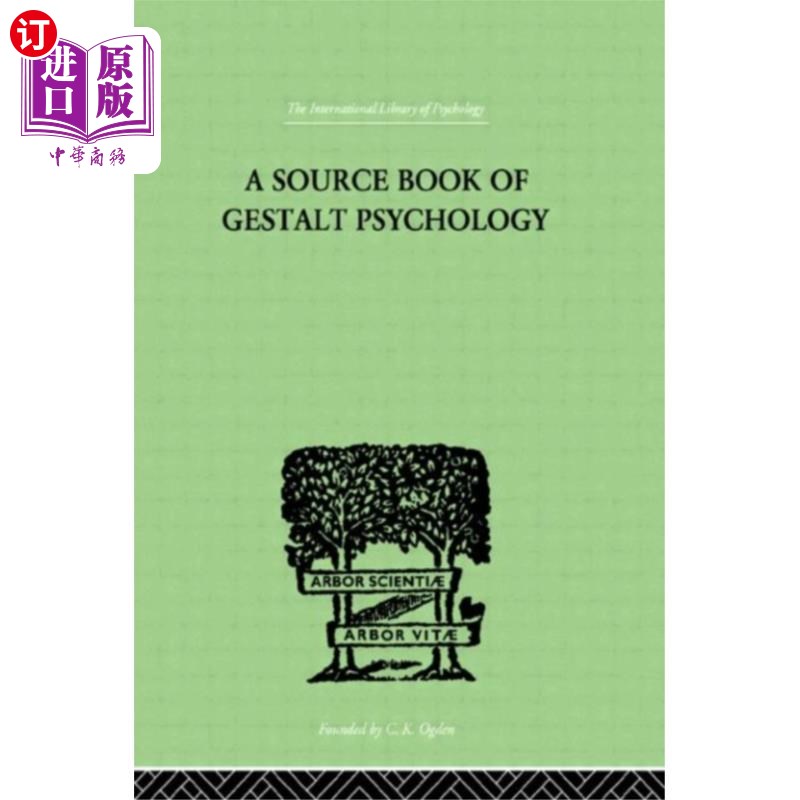 海外直订Source Book Of Gestalt Psychology 格式塔心理学来源书 - 实物图