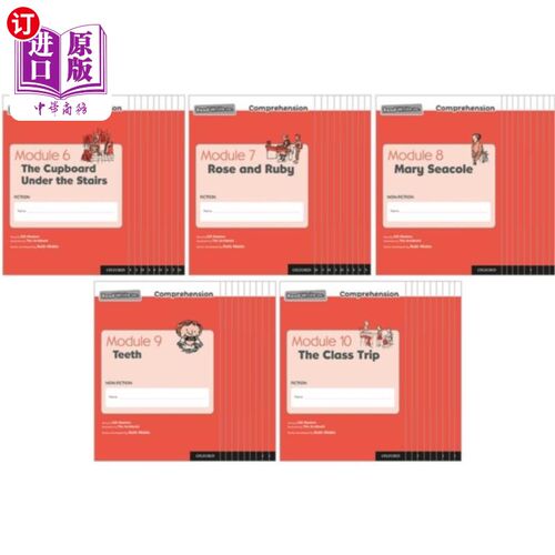 海外直订Read Write Inc. Comprehension: Modules 6-10 Clas... 阅读写公司。模块6-10类包50个(每个题目10个)