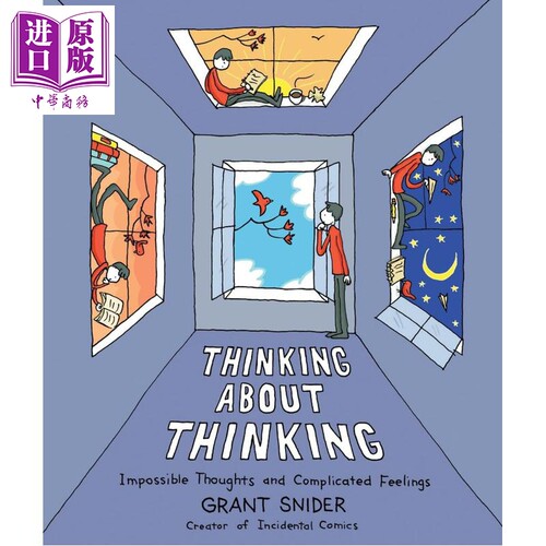 关于思考的思考 美国插画家 图画小说 Thinking about Thinking 英文原版 Grant Snider【中商原版】