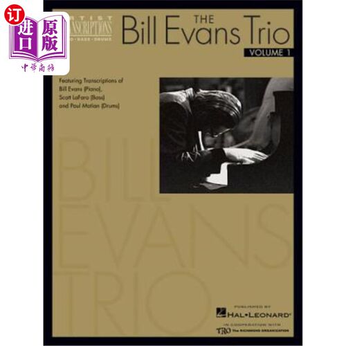 海外直订The Bill Evans Trio - Volume 1 (1959-1961): Featuring Transcriptions of Bill Eva 比尔·埃文斯三重奏-第1卷（1