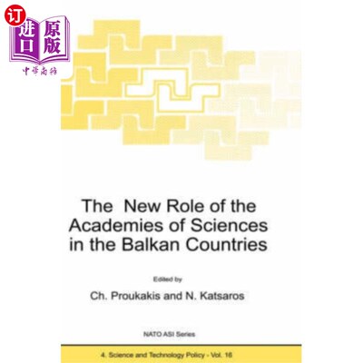 海外直订New Role of the Academies of Sciences in the Bal... 巴尔干国家科学院的新作用