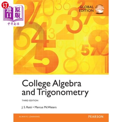 海外直订College Algebra and Trigonometry, Global Edition 大学代数和三角，全球版