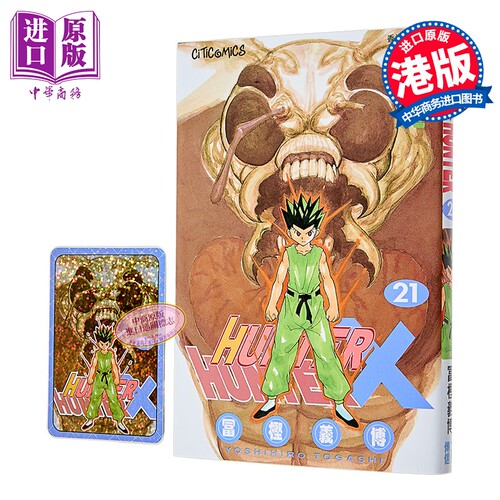 漫画 HUNTER X HUNTER 全职猎人 第21集 富坚义博 港版漫画书 文化传信出版【中商原版】
