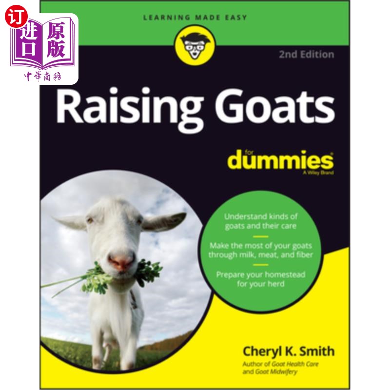 海外直订Raising Goats for Dummies 为傻瓜养山羊