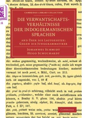 海外直订Die Verwantschaftsverh?ltnisse Der Indogermanischen Sprachen: And über Die Lautg Verwantsch