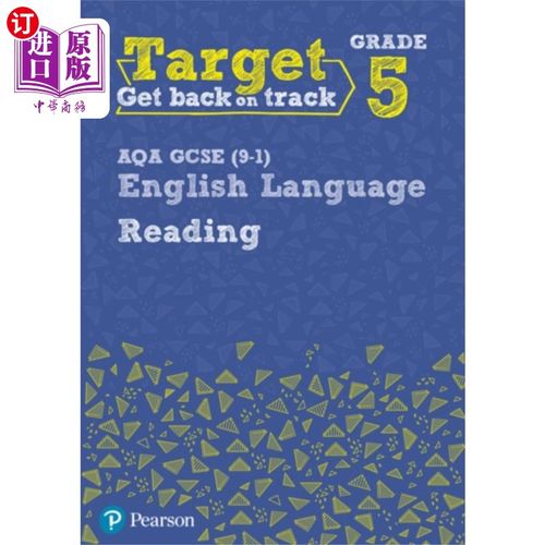 海外直订Target Grade 5 Reading AQA GCSE (9-1) English La... 目标五年级阅读AQA GCSE(9-1)英语语言练习册