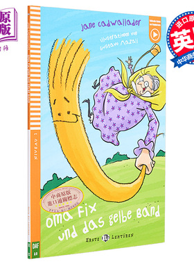 德文原版 ELI Young Readers German A0: Oma Fix und das gelbe Band 老奶奶与黄色绳子 德语学习分级阅读读物【中商原版】