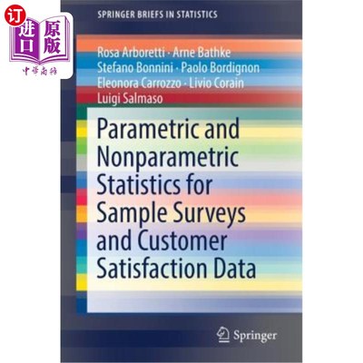 海外直订Parametric and Nonparametric Statistics for Sample Surveys and Customer Satisfac 样本调查和客户满意度数据的