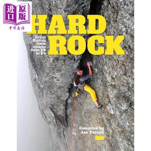 预售 英国传统攀岩路线指南 从VS到E4 Hard Rock Great British rock climbs from VS to E4 英文原版 Vertebrate【中商原版】