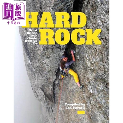 预售 英国传统攀岩路线指南 从VS到E4 Hard Rock Great British rock climbs from VS to E4 英文原版 Vertebrate【中商原版】