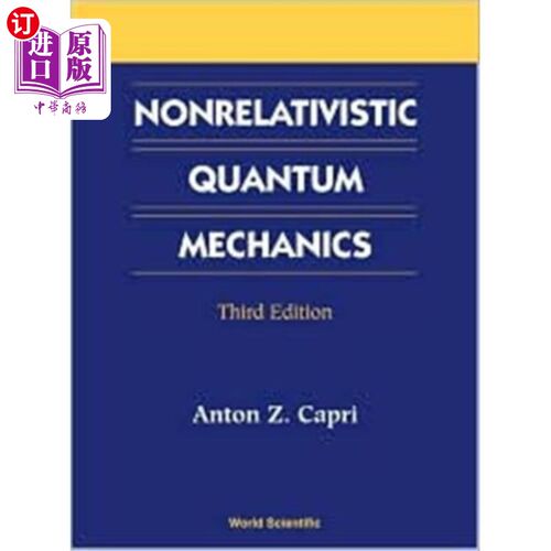 海外直订Nonrelativistic Quantum Mechanics, Third Edition 非相对论量子力学，第三版