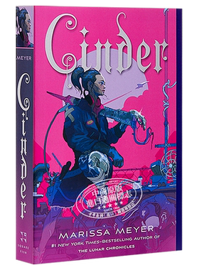 月族 1 英文原版 Lunar Chronicles 01 Cinder 科幻冒险畅销小说 豆瓣年度读书榜单 Marissa Meyer 玛丽莎梅尔【中商原版】