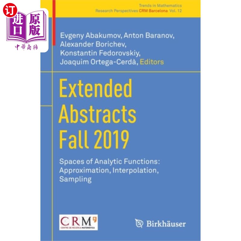 海外直订Extended Abstracts Fall 2019 2019年秋季扩展摘要