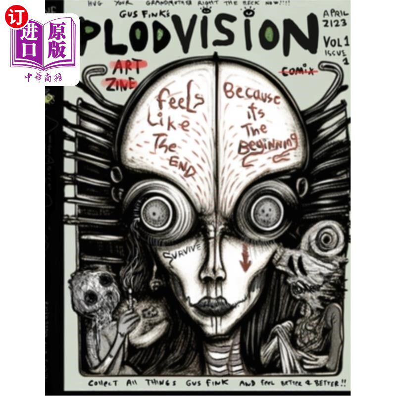 海外直订Plod Vision Art Zine: The style of art by Gus Fink Plod视觉艺术杂志:格斯·芬克的艺术风格