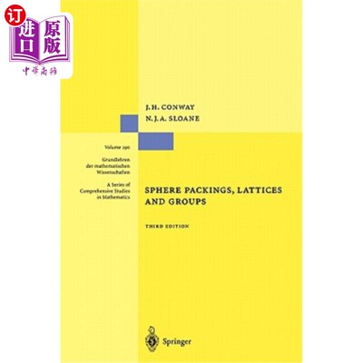 海外直订Sphere Packings, Lattices and Groups 球形填料、网格和组