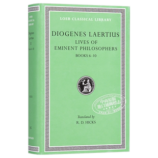 预售 第欧根尼 名哲言行录 卷6-10 Lives of Eminent Philosophers Volume II Books 6-10 英文原版 Diogenes Laertius【中商原版?