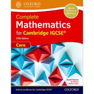 现货 牛津出版Complete Mathematics for Cambridge IGCSE Core Student Book (Fifth Edition)含答案【中商原版】