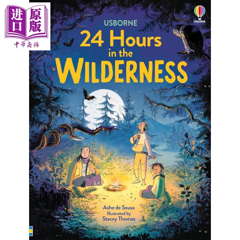 探险的24小时 野外求生 24 Hours in the Wilderness 英文原版 儿童科普绘本读物 探险故事 进口童书 7岁以上【中商原版】