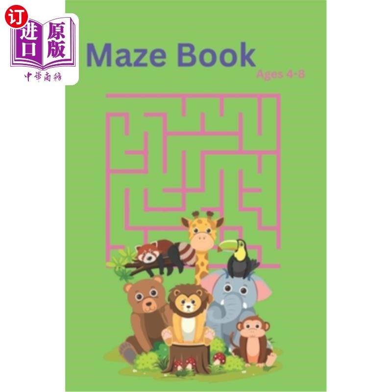 海外直订Enhance Your Child's Cognitive Abilities with 30 Fascinating Maze Puzzle Books 用30本有趣的迷宫益智书提高孩