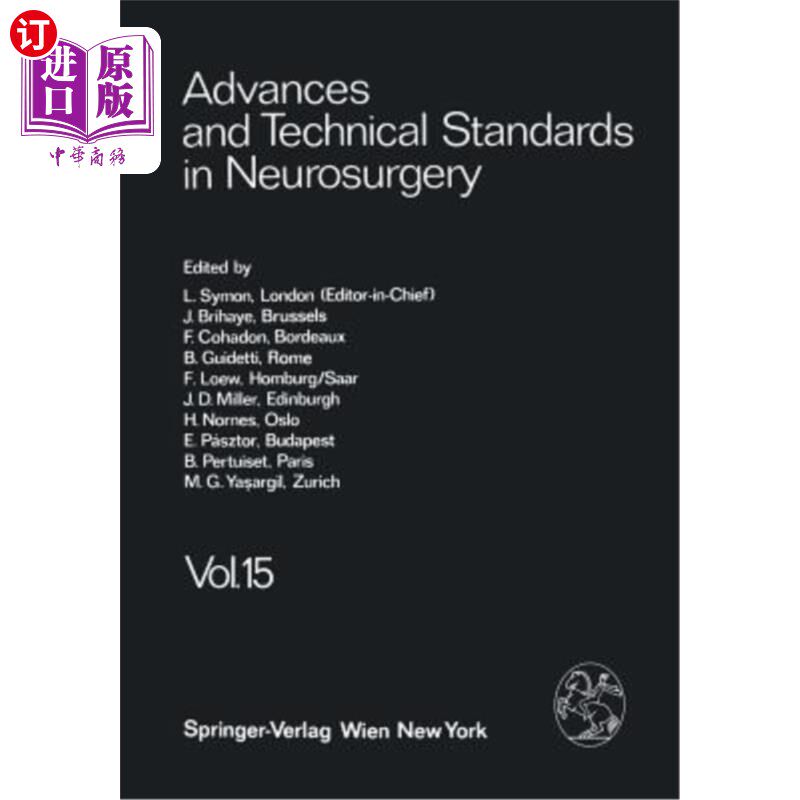 海外直订医药图书Advances and Technical Standards in Neurosurgery 神经外科的进展与技术标准