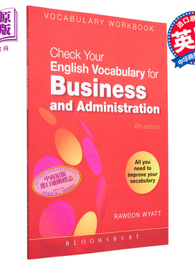 Check Your English Vocabulary for Business and Administration 检查您的商业和管理英语词汇 Bloomsbury 英文原版【中商?