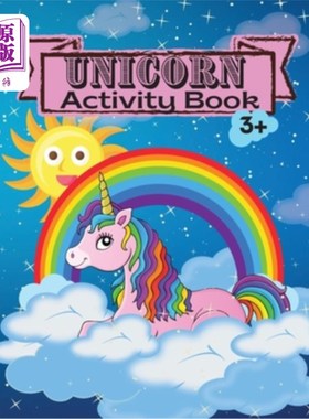 海外直订Unicorn Activity Book: Children Activity Coloring Book Dot Markers Activity Book 独角兽活动书:儿童活动着色