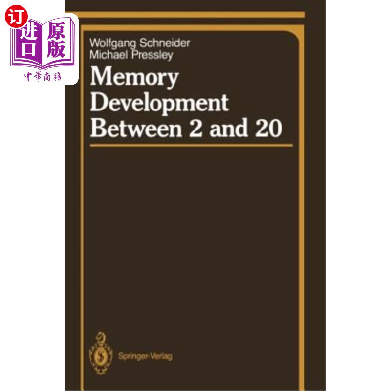 海外直订医药图书Memory Development Between 2 and 20 2到20岁之间的记忆力发展