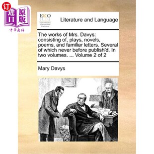 Lette Consisting Davys 海外直订The Plays Familiar 戴维斯夫人 and Mrs. Poems Novels 包括戏剧 作品 Works