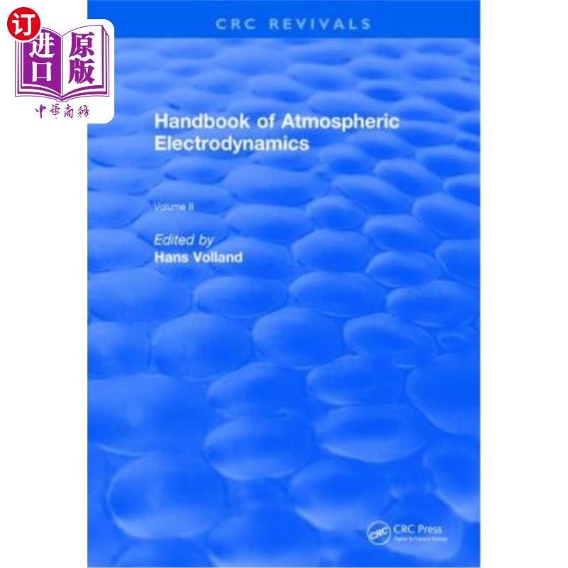 海外直订Handbook of Atmospheric Electrodynamics (1995): Volume II 大气电动力学手册(1995):第二卷