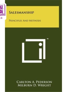 海外直订Salesmanship: Principles and Methods 推销：原理与方法