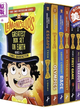 神奇图书馆系列1-6册 Mr Lemoncellos Greatest Box Set on Earth Books 1-6 英文原版 Chris Grabenstein【中商原版】