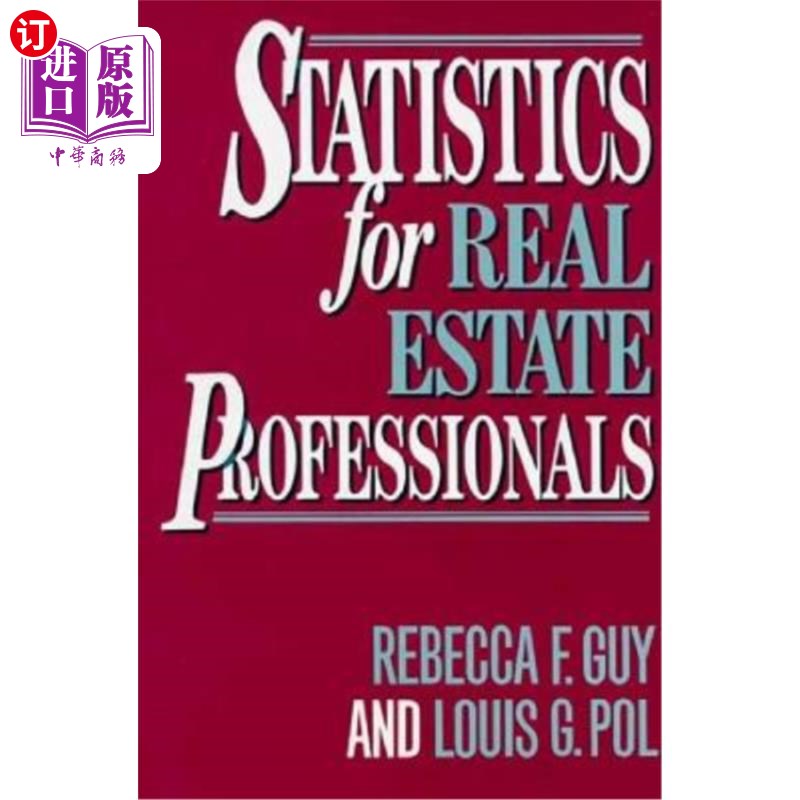 海外直订Statistics for Real Estate Professionals 房地产专业人员统计